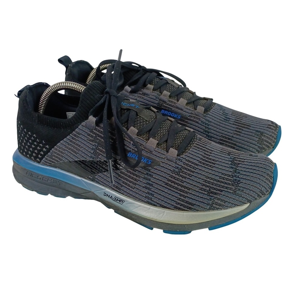 Brooks Men's US 9.5 Ricochet 2 Responsive Energize Running Shoes Gray Blue